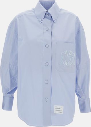 Thom Browne Sky Blue Cotton Shirt
