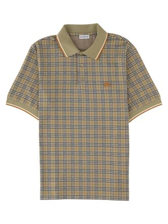 Burberry Green Plaid Regular Polo