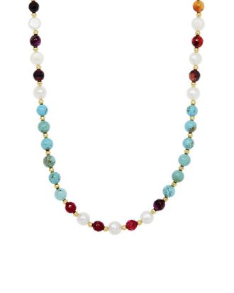 Savvy Cie Jewels 18K Plated 4-5Mm Pearl Beads Necklace