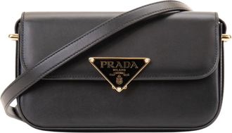 Prada Cross Body Bags, female, Black, Size: ONE SIZE Shoulder Bag