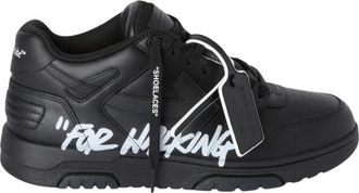 Off-white Schoenen, Heren, Zwart, 44 EU, Leer, Out Of Office Sneakers
