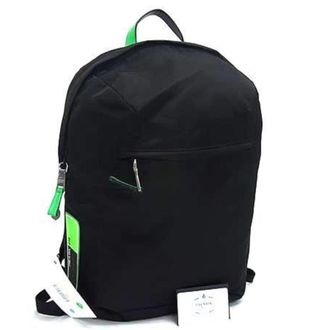 Prada Black Green Nylon Backpack (Pre-Owned)