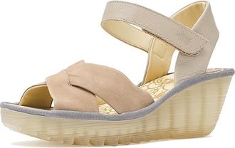 FLY London Yorg607fly Womens Sandals Taupe : EU 41 (US Womens 10-10.5) M, Leather