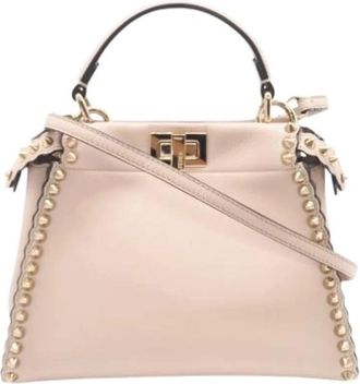 Fendi Pre-owned Vintage Handtas - Dames - Vintage Handtas - Roze - ONE Size - Leer - Vintage
