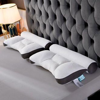 OEM Almohada Ergon&oacute;mica Para La Apnea Del Sue&ntilde;o De 40x60 Cm - Espuma Viscoel&aacute;stica - Soporte Cervical Antironquidos - Dise&ntilde;o Con Zona Reforzada