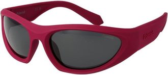 Polaroid Paarse Plastic Zonnebril