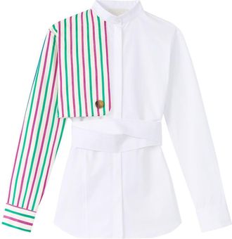 D'Estr&euml;e Paris Hans striped cotton shirt - women - Cotton - M - White