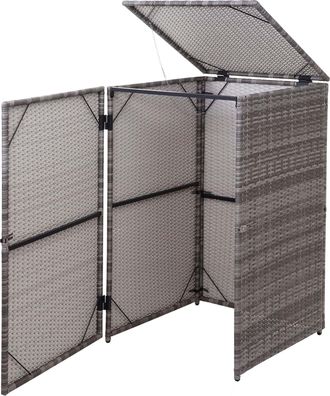 Hhg Hhg - Cubo De Basura 254, Cubo De Basura Cubo De Basura, Polirrat&aacute;n 120l, Gris