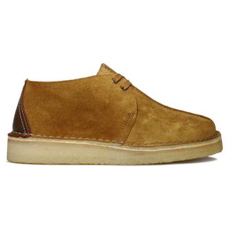 Clarks Desert Trek Suede Mens Lace Up Shoes - Oak - Size:UK 10.5