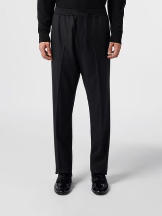 Philipp Plein Pantaloni sartoriali in misto lana con vita elasticizzata e coulisse