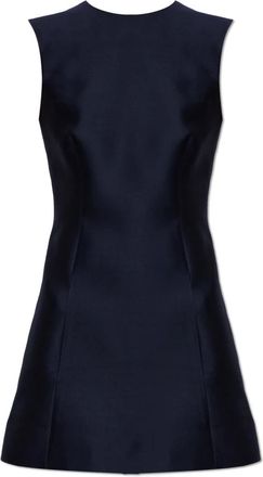 Balenciaga Kleedjes, Dames, Blauw, XS, Wol, Vareuse Jurk