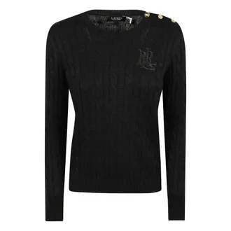 Ralph Lauren Dames, Truien, Zwart, Maat: XS Katoen
