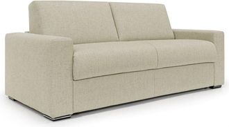 Divani.Store Divani.store - Nixon Sof&aacute; Convertible Con Colch&oacute;n H2o En Tela Impermeable 220 Cm (mat. 160x197) Beige