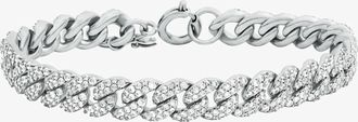 Michael Kors Pav&eacute; Curb-Link Chain Bracelet