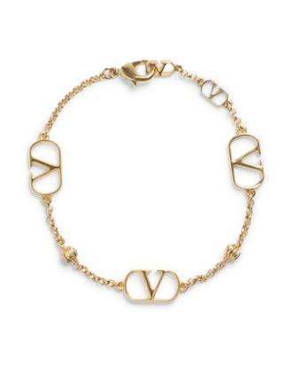 Valentino Garavani Golden VLogo Signature Bracelet