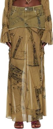 Max Mara Weekend Max Mara Temide Printed Silk Twill Trousers