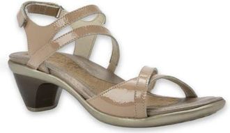Naot Limit Slingback Sandal in Camel Crinkle Patent Leather at Nordstrom, Size 10Us
