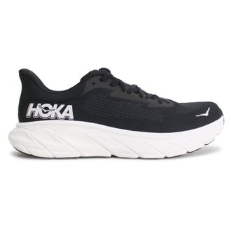 Hoka One One Hoka Arahi 7 Textile Mens Low Top Trainers - Black White - Size:UK 11.5