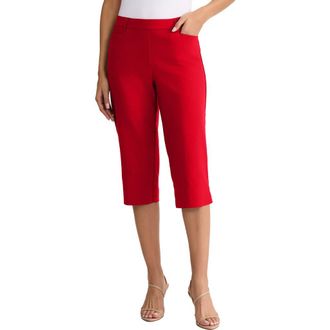 Jones New York Pedal Pusher Crop Pants in Rouge at Nordstrom, Size X-Large