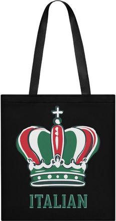 Generic Italy Flag Italian Crowness Tote Bag for Women Men Shoulder Bags Purses Pouch Handbags