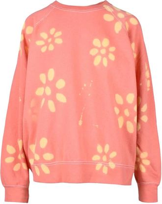 Semicouture Pink Floral Cotton Sweatshirt