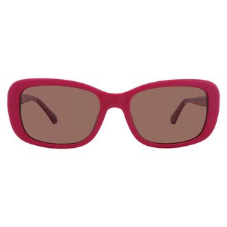Moschino Brown Rectangular Ladies Sunglasses MOL060/S 0MU1/70 55
