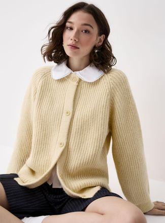 Twik Womens Thick knit loose Cardigan Sweater