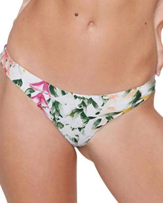 Stone Fox Swim Malibu Moderate Bikini Bottom In Sfs Lei Stand