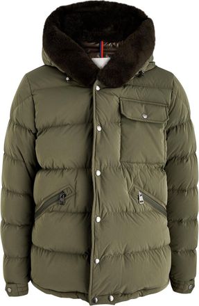 Moncler Marcelettes Hooded Shell Jacket - Green