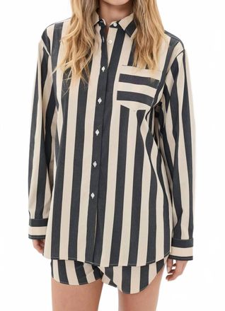 Solid & Striped Avril Button Down Shirt In Stripes