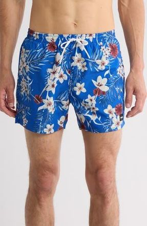 BOSS Piranha Recycled Polyester Swim Trunks in Medium Blue at Nordstrom Rack, Size X-Large