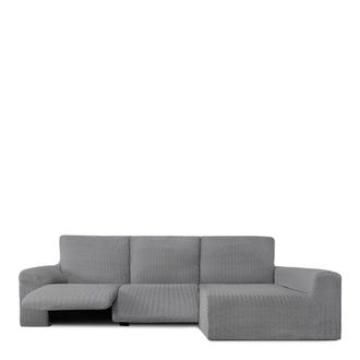 Eysa Funda de sof&aacute; chaise relax biel&aacute;stica derecha gris 250 - 360 cm