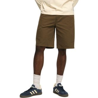 Lucky Brand Loose Fit Cotton Canvas 5-Pocket Shorts in Burnt Olive at Nordstrom, Size 30