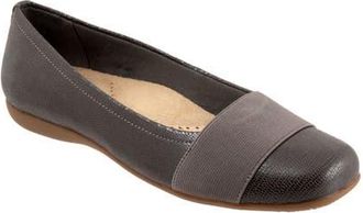 Softwalk Samantha Flat in Grey Lizard at Nordstrom, Size 10.5
