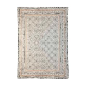 Decoclico Alfombra de algod&oacute;n tejida a mano beige 160x230