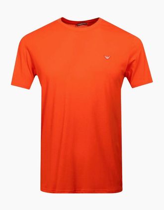 Emporio Armani Mens Slim Fit Orange T-Shirt - Size: 38