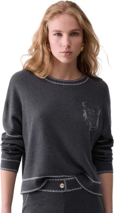 Liu Jo Donna, Maglie, Grigio, XS, new