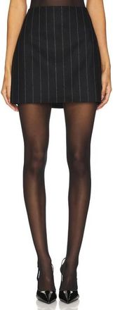 Anine Bing Tierra Mid-Rise Pinstripe Skirt