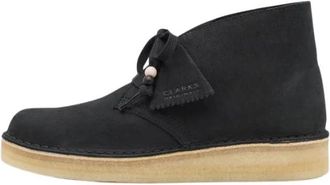 Clarks Desert Coal Enkellaarsjes - Dames - Enkellaarsjes - Zwart - 36 1/2 EU - Leer - Schoenen