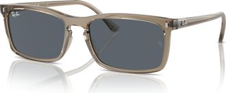 Ray-Ban Blue Rectangular Unisex Sunglasses RB4435 6765R5 59