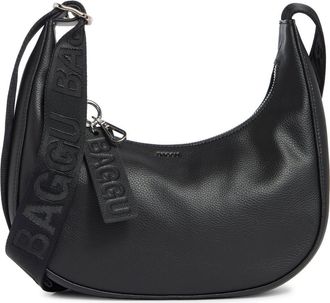 Baggu Small Recycled Leather Crescent Bag in Black at Nordstrom Rack