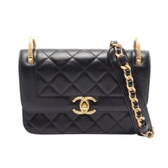 Chanel Pre-owned Vintage Shoulder Bag - Dames - Pre-owned - Zwart - Maat: ONE Size Leer