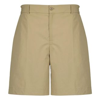 Moncler Casual Shorts, male, Beige, Size: XL Seersucker Shorts