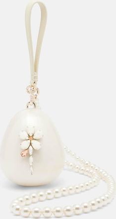 Simone Rocha Hare Pearl Egg embellished clutch