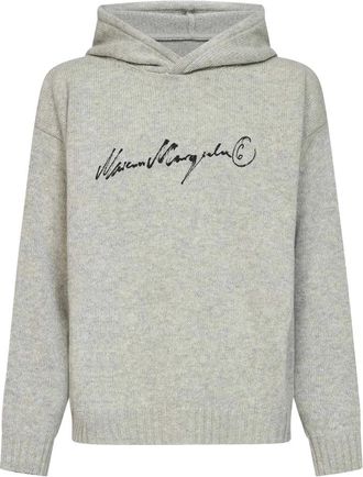 Maison Margiela Hoodie - Heren - Hoodies - Grijs - M - Wol - Hoodies & sweatvesten