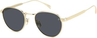 Eyewear by David Beckham Vintage Titanium Zonnebril Db 1142/S J5G - unisex - Zonnebrillen - Geel - 51 MM - Accessoires