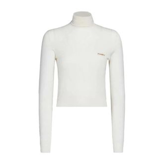 Marni Turtlenecks, female, White, Size: M White Turtleneck Sweater Knitwear