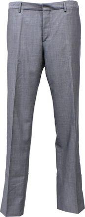 Prada Straight-Leg Trousers in Grey Wool