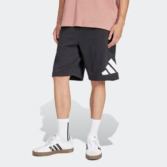adidas Shorts ADIDAS SPORTSWEAR ESSENTIALS BIG LOGO FRENCH TERRY, Herren, Gr. XXL, N-Gr, schwarz-weiss (schwarz, wei&szlig;, normal, gr.), Obermaterial: 55% Baumwo