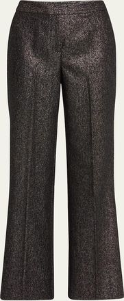 Kobi Halperin Misha Metallic Flare-Leg Pants